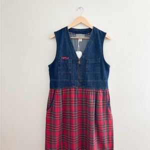 Vintage Plaid Patterned Dress